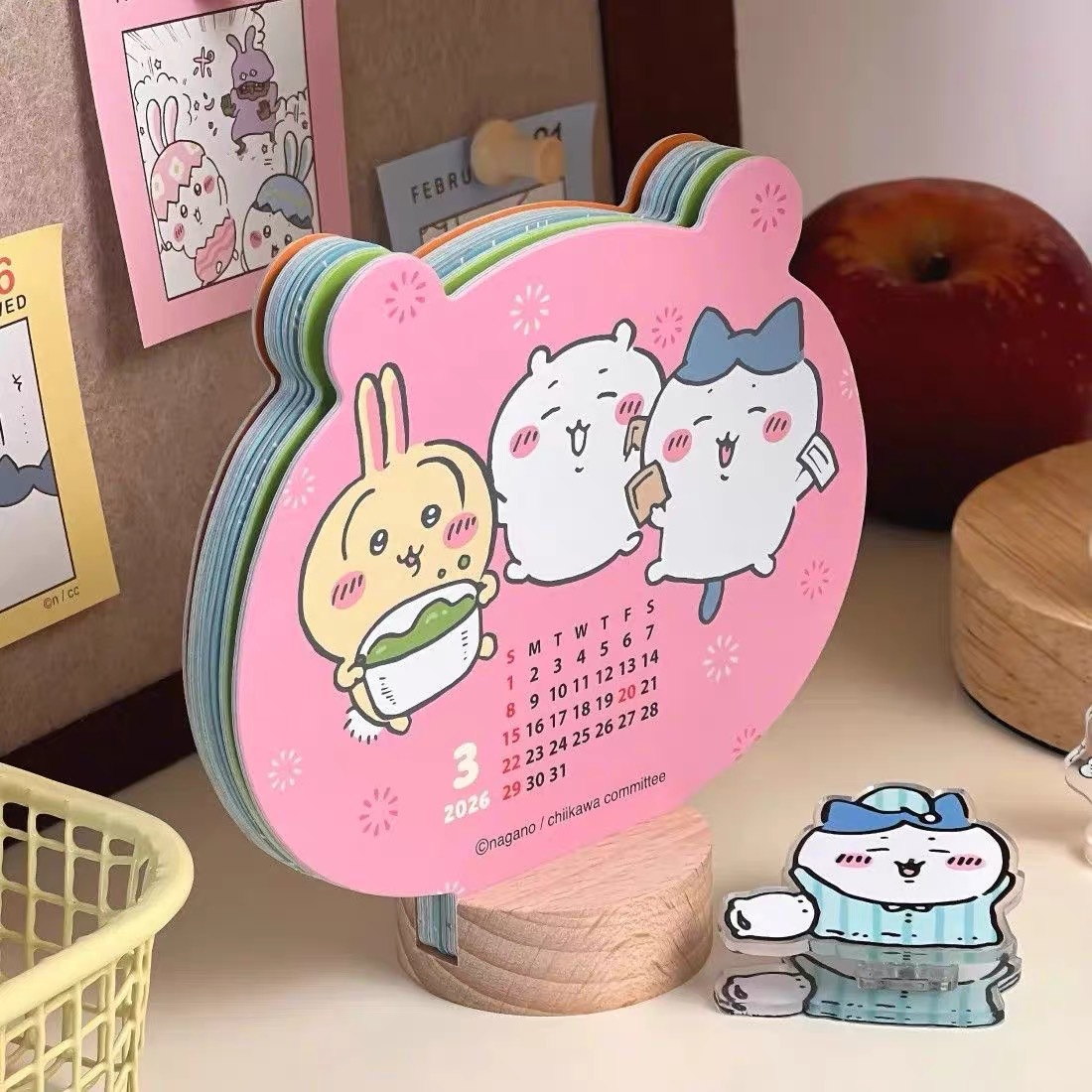 Chiikawa 2026 Cute Desktop Calendar (8)
