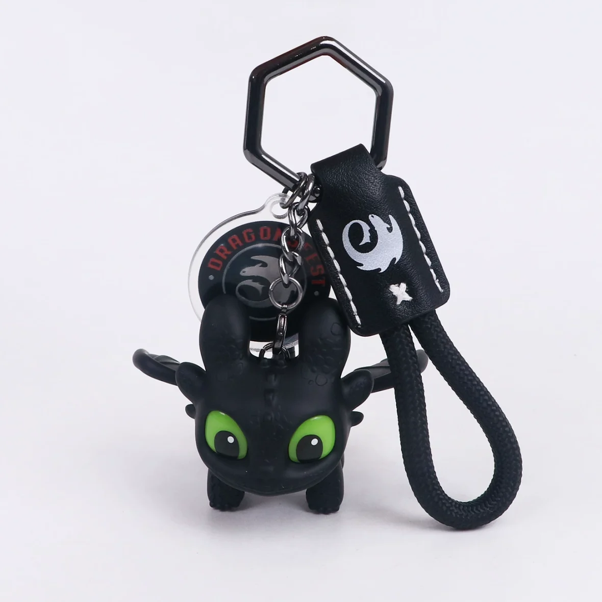 Mini LED Dragon Toy Keychain