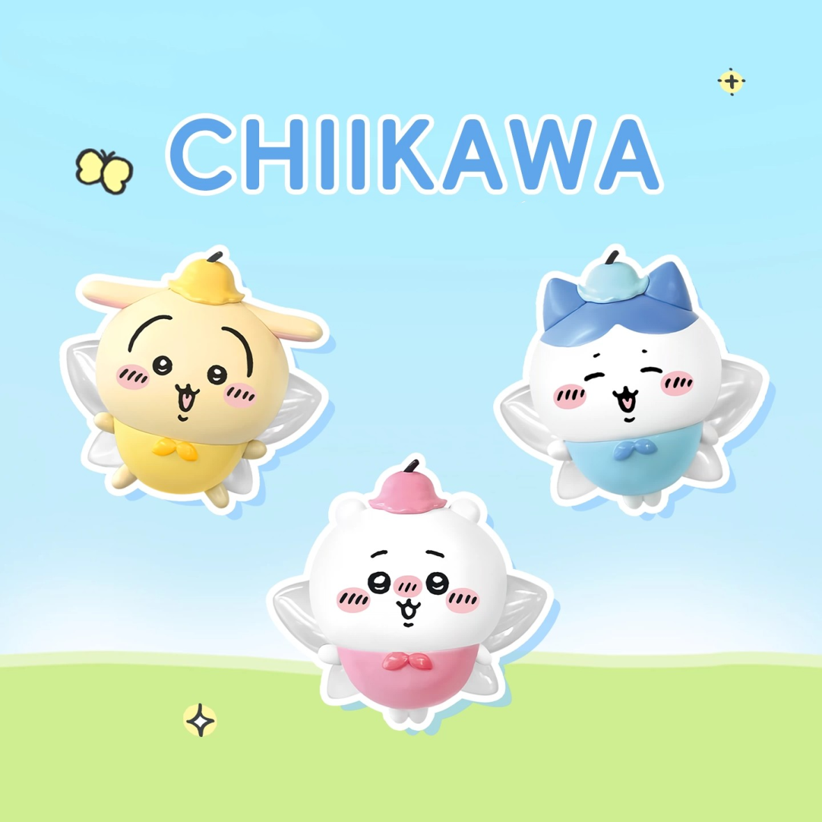 Chiikawa Fairy Wind-Up Bag Charm